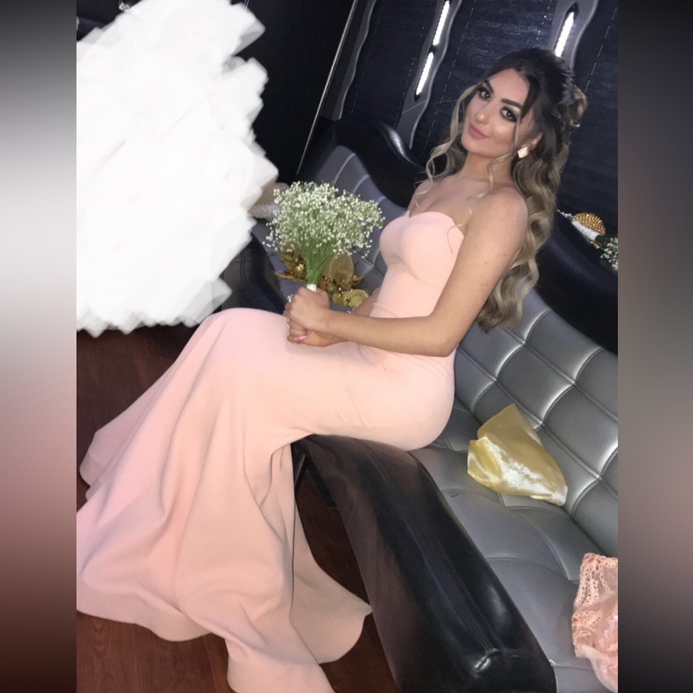 Very nice causal mermaid baby pink dress